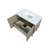Lexora LLC36SKSOS000 Lancy 36 inch W x 20 in D Rustic Acacia Bath Vanity Cabinet and White Quartz Top
