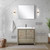 Lexora  LLF36SKSOS000 Lafarre 36 in W x 20 in D Rustic Acacia Bath Vanity and White Quartz Top