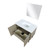 Lexora LVLY36SRA310 Lancy 36 inch W x 20 in D Rustic Acacia Bath Vanity Cabinet, Cultured Marble Top and 28 in Mirror