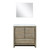 Lexora Lafarre 36 inch W x 20 in D Rustic Acacia Bath Vanity Cabinet, White Quartz Top and 28 in Mirror