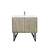 Lexora LLC36SKSOS000FCH Lancy 36 inch W x 20 in D Rustic Acacia Bath Vanity Cabinet, White Quartz Top and Chrome Faucet Set