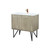 Lexora LVLY36SRA304 Lancy 36 inch W x 20 in D Rustic Acacia Bath Vanity Cabinet, Cultured Marble Top and Rose Gold Faucet Set