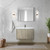 Lexora  LVFB36SK303 Fairbanks 36 in W x 20 in D Rustic Acacia Bath Vanity, Cultured Marble Top and Gun Metal Faucet Set