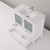 Lexora Volez 36 inch W White Bath Vanity Cabinet, White Ceramic Top, and Faucet Set