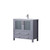 Lexora LVV36SB601 Volez 36 inch W Dark Grey Bath Vanity Cabinet, White Ceramic Top, and Faucet Set