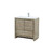 Lexora Lafarre 36 inch W x 20 in D Rustic Acacia Bath Vanity Cabinet, Cultured Marble Top and Brushed Nickel Faucet Set