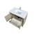 Lexora Lafarre 36 inch W x 20 in D Rustic Acacia Bath Vanity Cabinet, Cultured Marble Top and Brushed Nickel Faucet Set