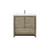Lexora Lafarre 36 inch W x 20 in D Rustic Acacia Bath Vanity Cabinet, White Quartz Top and Rose Gold Faucet Set