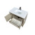 Lexora Lafarre 36 inch W x 20 in D Rustic Acacia Bath Vanity Cabinet, Cultured Marble Top and Gun Metal Faucet Set