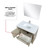 Lexora Lafarre 36 inch W x 20 in D Rustic Acacia Bath Vanity Cabinet, White Quartz Top, Brushed Nickel Faucet Set and 28 in Mirror