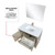 Lexora LVLF36SRA314 Lafarre 36 inch W x 20 in D Rustic Acacia Bath Vanity Cabinet, Cultured Marble Top, Rose Gold Faucet Set and 28 in Mirror