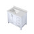 Lexora  LVJ36SA300L Jacques 36 in. W x 22 in. D Left Offset White Bath Vanity and Cultured Marble Top