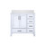 Lexora LVJ36SA300L Jacques 36 in. W Left Offset White Bath Vanity Cabinet and Cultured Marble Top