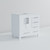 Lexora LVJ36SA300L Jacques 36 in. W Left Offset White Bath Vanity Cabinet and Cultured Marble Top