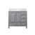 Lexora LVJ36SD300L Jacques 36 in. W Left Offset Distressed Grey Bath Vanity Cabinet and Cultured Marble Top