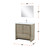 Lexora Lafarre 36 inch W x 20 in D Rustic Acacia Bath Vanity Cabinet, Cultured Marble Top, Chrome Faucet Set and 28 in Mirror