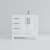 Lexora LVJ36SA201R Jacques 36 in. W Right Offset White Bath Vanity Cabinet, White Quartz Top, and Faucet Set