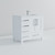 Lexora LVJ36SA201R Jacques 36 in. W Right Offset White Bath Vanity Cabinet, White Quartz Top, and Faucet Set