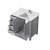 Lexora LVJ36SD201R Jacques 36 in. W Right Offset Distressed Grey Bath Vanity Cabinet, White Quartz Top, and Faucet Set