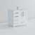 Lexora Jacques 36 in. W Right Offset White Bath Vanity Cabinet, Cultured Marble Top, and Faucet Set