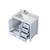 Lexora LVJ36SA101L Jacques 36 in. W Left Offset White Bath Vanity Cabinet, Carrara Marble Top, and Faucet Set