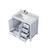 Lexora Jacques 36 in. W Left Offset White Bath Vanity Cabinet, Carrara Marble Top, and Faucet Set