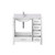 Lexora LVJ36SA101L Jacques 36 in. W Left Offset White Bath Vanity Cabinet, Carrara Marble Top, and Faucet Set