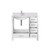 Lexora Jacques 36 in. W Left Offset White Bath Vanity Cabinet, Carrara Marble Top, and Faucet Set