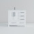 Lexora Jacques 36 in. W Left Offset White Bath Vanity Cabinet, Carrara Marble Top, and Faucet Set