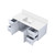 Lexora Geneva 48 in. W Glossy White Wall Mount Bath Vanity Cabinet and White Quartz Top