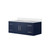 Lexora LVG48SE300 Geneva 48 in. W Navy Blue Wall Mount Bath Vanity Cabinet and Cultured Marble Top