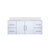 Lexora LVG48SM300 Geneva 48 in. W Glossy White Wall Mount Bath Vanity Cabinet and Cultured Marble Top