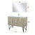 Lexora Lancy 48 inch W x 20 in D Rustic Acacia Bath Vanity Cabinet and White Quartz Top