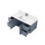 Lexora Geneva 48 in. W Dark Grey Wall Mount Bath Vanity Cabinet, White Quartz Top, and Faucet Set