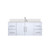Lexora LVG48SM201 Geneva 48 in. W Glossy White Wall Mount Bath Vanity Cabinet, White Quartz Top, and Faucet Set