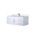 Lexora LVG48SM201 Geneva 48 in. W Glossy White Wall Mount Bath Vanity Cabinet, White Quartz Top, and Faucet Set