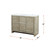 Lexora LVLF48DRA300 Lafarre 48 inch W x 20 in D Rustic Acacia Double Sink Vanity Cabinet and Cultured Marble Top