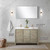 Lexora LVLF48DRA314 Lafarre 48 inch W x 20 in D Rustic Acacia Double Sink Vanity Cabinet, Cultured Marble Top, Rose Gold Faucet Set and 43 in Mirror