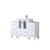 Lexora Volez 48 inch W White Vanity Cabinet with Side Cabinets, White Ceramic Top, and Faucet Set