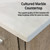 Lexora Lancy 48 inch W x 20 in D Rustic Acacia Bath Vanity Cabinet, Cultured Marble Top and 43 in Mirror
