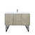 Lexora LVLY48SRA301 Lancy 48 inch W x 20 in D Rustic Acacia Bath Vanity Cabinet, Cultured Marble Top and Chrome Faucet Set