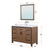 Lexora Ziva 48 inch W Rustic Barnwood Bath Vanity Cabinet, White Quartz Top, Faucet Set and 34 in Mirror