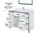 Lexora LVZV48SA211 Ziva 48 inch W White Bath Vanity Cabinet, White Quartz Top, Faucet Set and 34 in Mirror