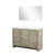 Lexora Lafarre 48 inch W x 20 in D Rustic Acacia Double Sink Vanity Cabinet, Cultured Marble Top and 43 in Mirror