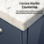 Lexora Geneva 48 in. W Navy Blue Wall Mount Bath Vanity Cabinet, Carrara Marble Top, and Faucet Set