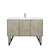Lexora Lancy 48 inch W x 20 in D Rustic Acacia Bath Vanity Cabinet, Cultured Marble Top and Rose Gold Faucet Set