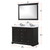 Lexora LD342248DGDS000 Dukes 48 in. W Espresso Double Sink Vanity Cabinet and Carrara Marble Top
