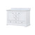 Lexora LD342248DADS000 Dukes 48 in. W White Double Sink Vanity Cabinet, Carrara Marble Top,