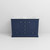 Lexora LD342248DEDS000 Dukes 48 in. W Navy Blue Double Sink Vanity Cabinet and Carrara Marble Top