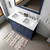 Lexora LD342248DEDS000 Dukes 48 in. W Navy Blue Double Sink Vanity Cabinet and Carrara Marble Top Lexora LD342248DEDS000 Dukes 48 in. W Navy Blue Double Sink Vanity Cabinet and Carrara Marble Top